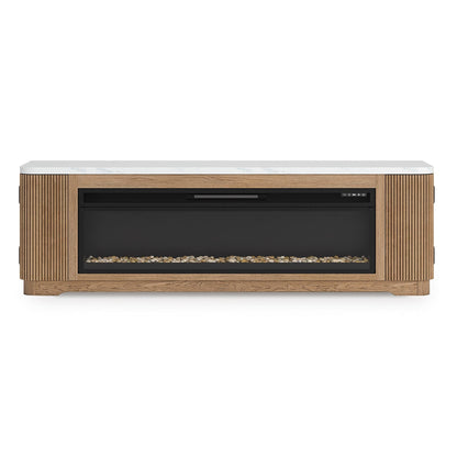 Signature Design by Ashley Camdill W808W1 80" TV Stand with Electric Fireplace - American Furniture of Slidell