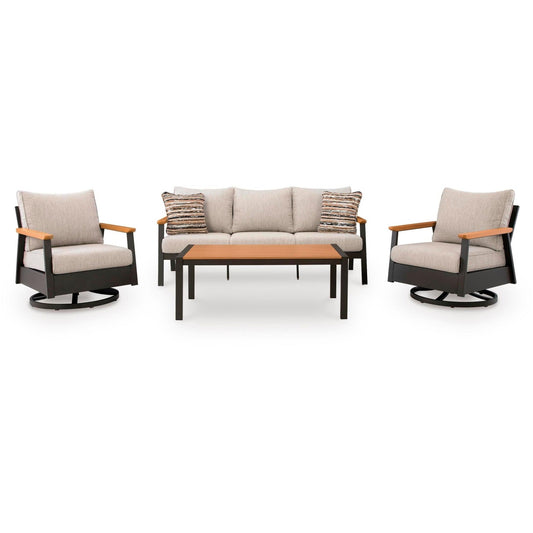 Signature Design by Ashley Carmel Highlands PCP513 - 081 Sofa/Chairs/Table Set - American Furniture of Slidell