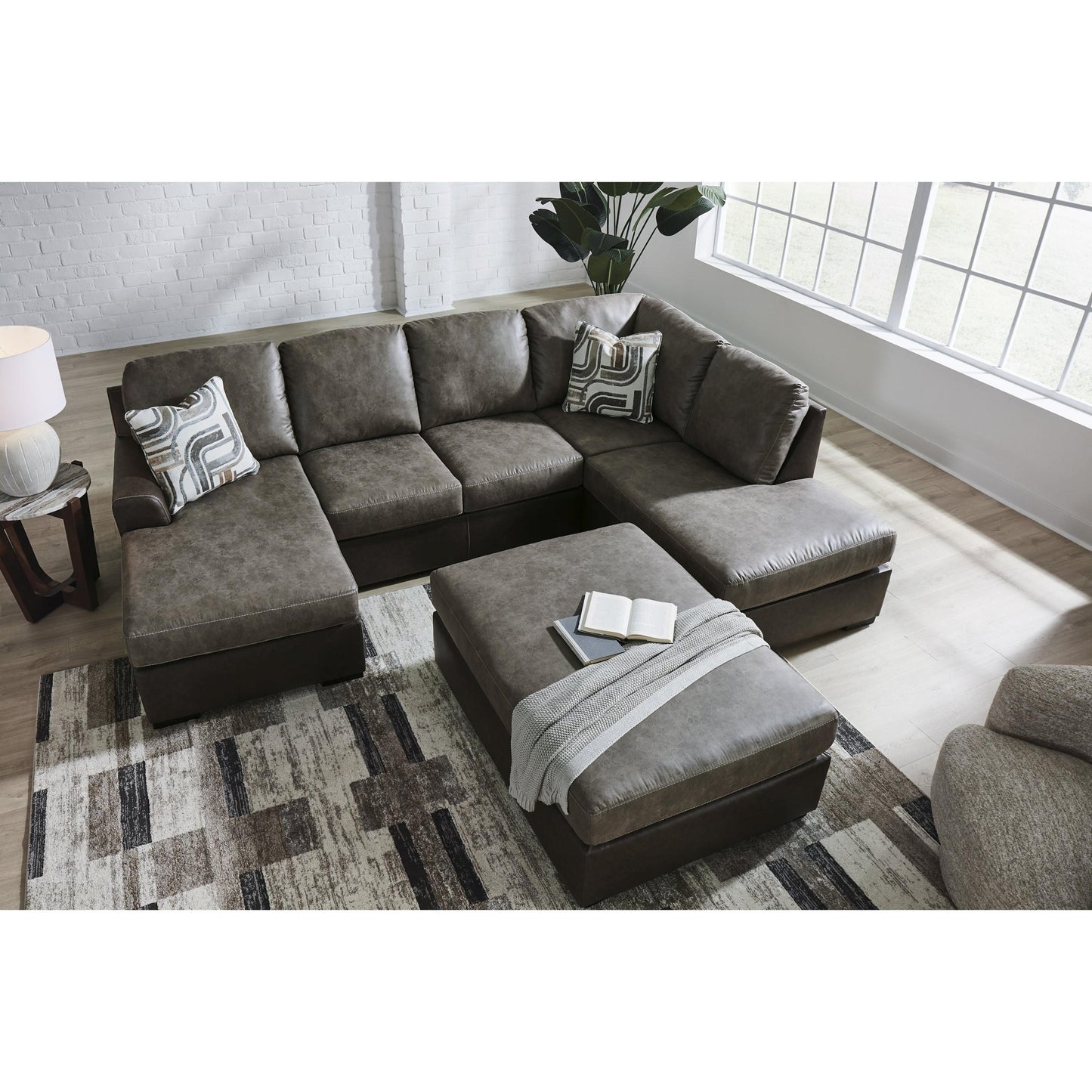 Signature Design by Ashley Castille Way PC6270308 Oversized Accent Ottoman - American Furniture of Slidell