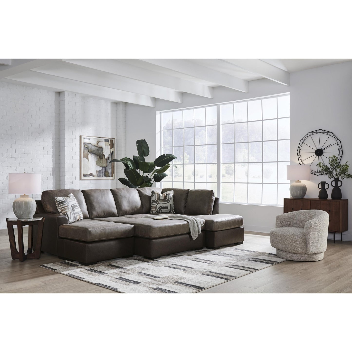 Signature Design by Ashley Castille Way PC6270308 Oversized Accent Ottoman - American Furniture of Slidell