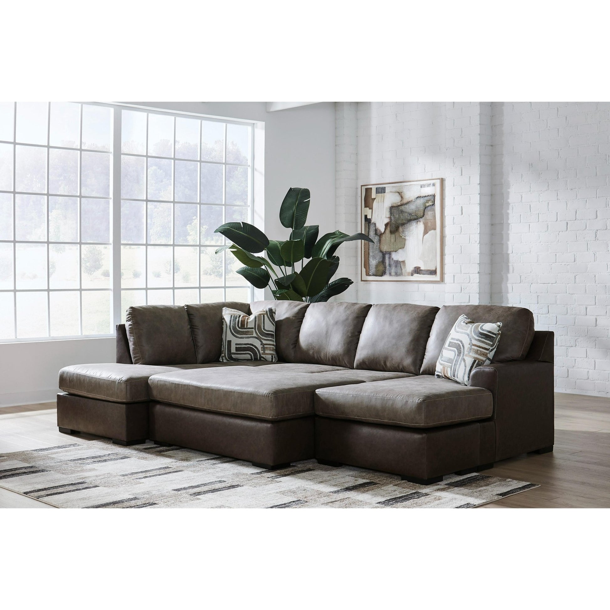 Signature Design by Ashley Castille Way PC62703S1 2 pc Sectional with Chaise - American Furniture of Slidell