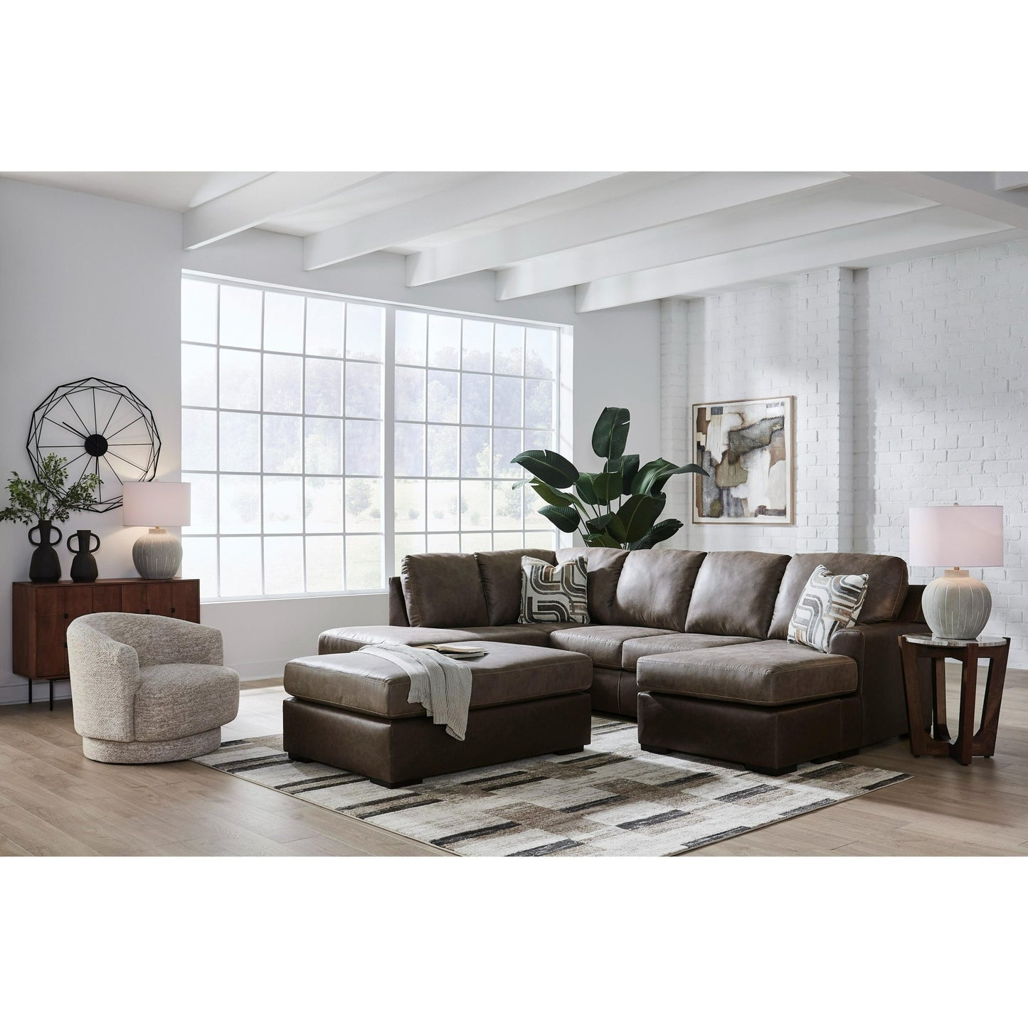 Signature Design by Ashley Castille Way PC62703S1 2 pc Sectional with Chaise - American Furniture of Slidell