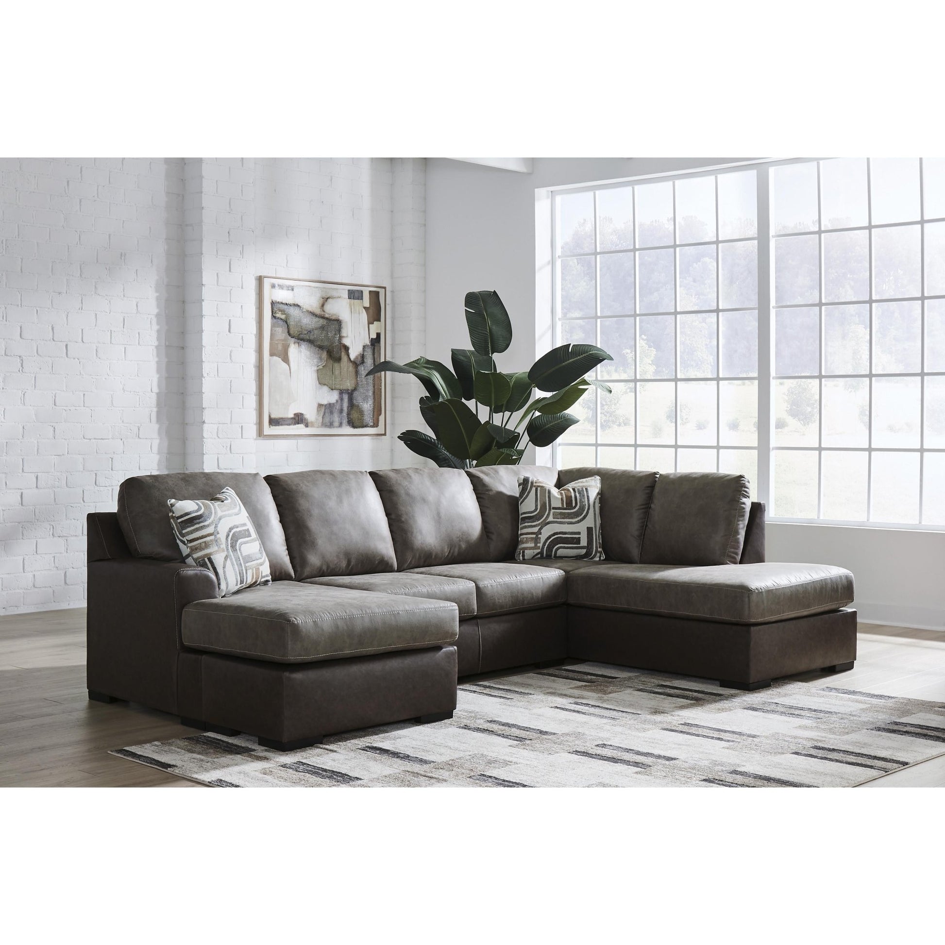 Signature Design by Ashley Castille Way PC62703S2 2 pc Sectional with Chaise - American Furniture of Slidell