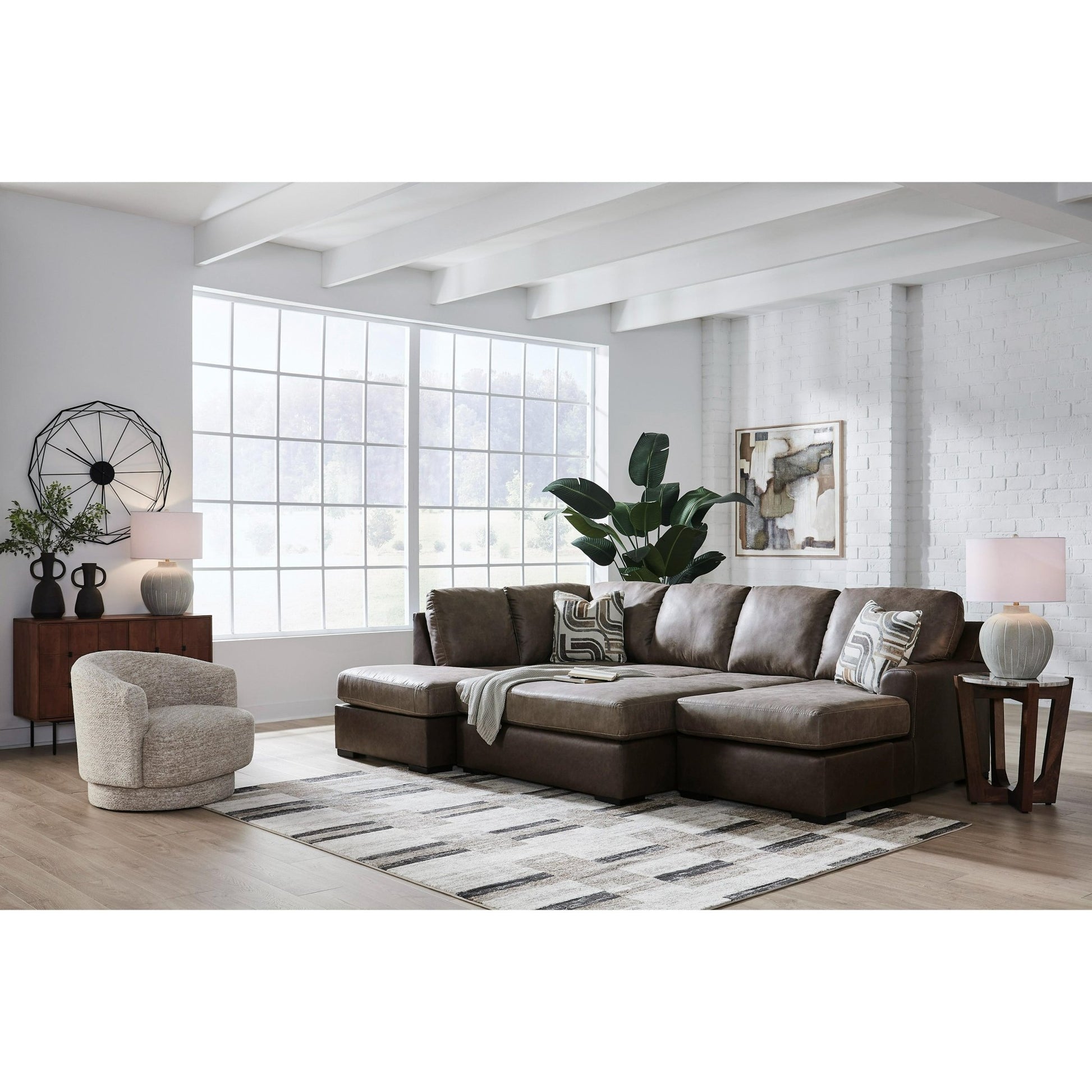 Signature Design by Ashley Castille Way PC62703S4 2 pc Sleeper Sectional with Chaise - American Furniture of Slidell