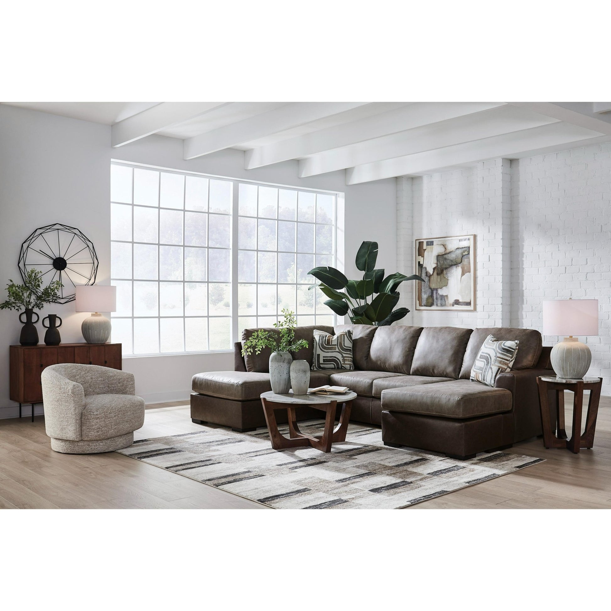 Signature Design by Ashley Castille Way PC62703S4 2 pc Sleeper Sectional with Chaise - American Furniture of Slidell