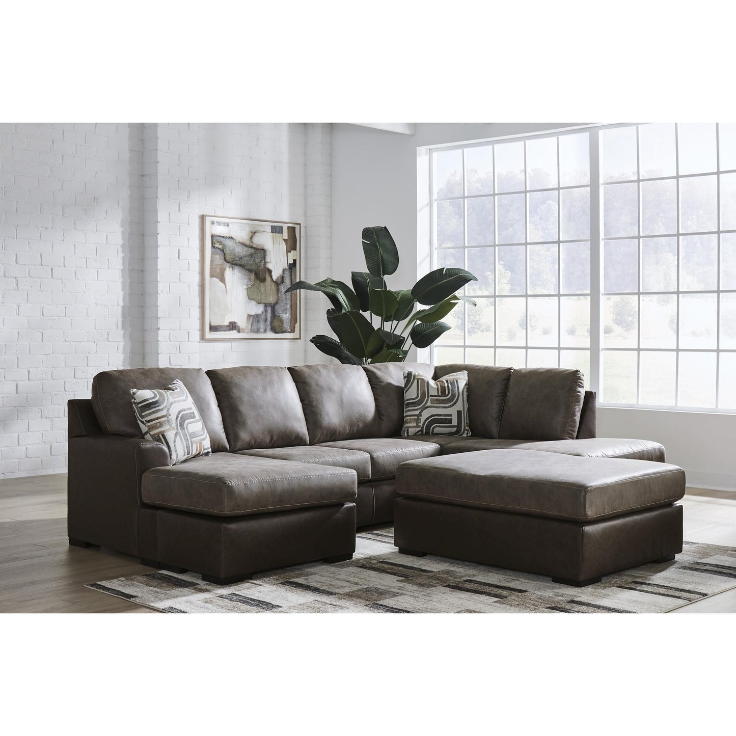 Signature Design by Ashley Castille Way PC62703S5 2 pc Sleeper Sectional with Chaise - American Furniture of Slidell