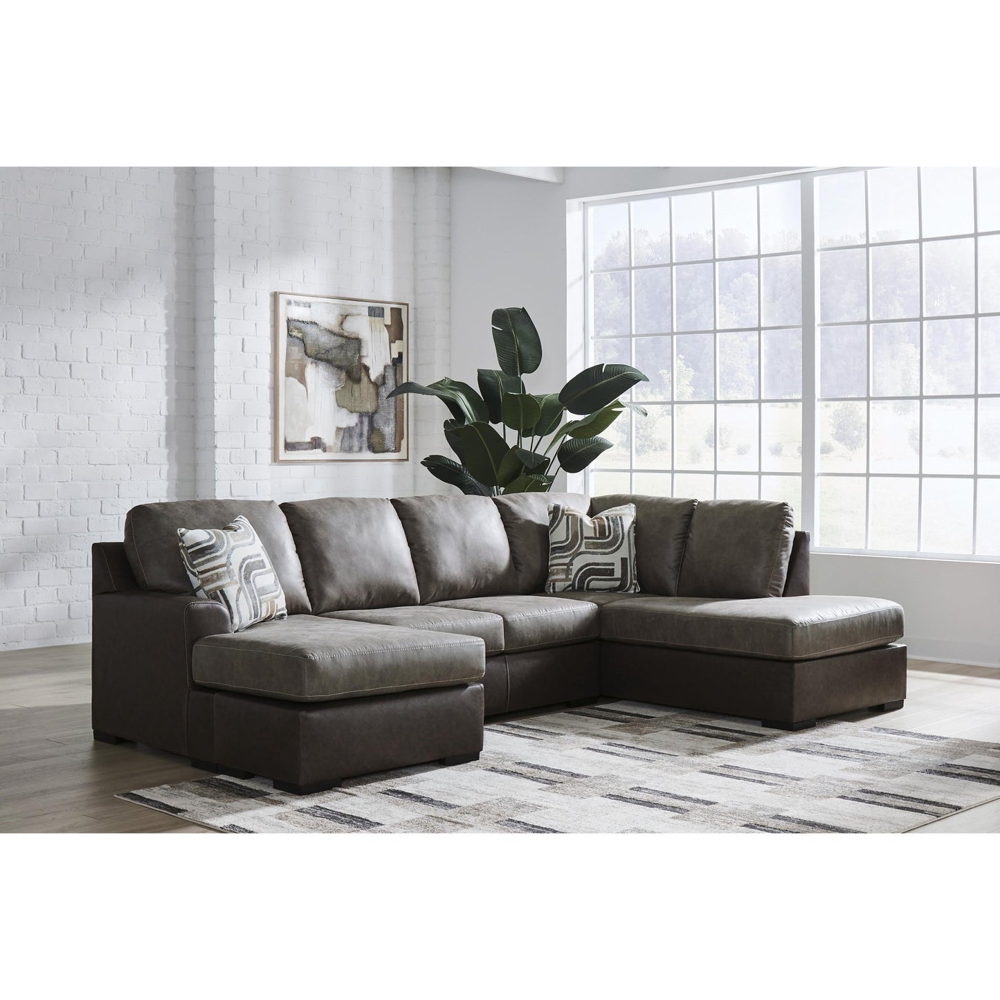 Signature Design by Ashley Castille Way PC62703S5 2 pc Sleeper Sectional with Chaise - American Furniture of Slidell