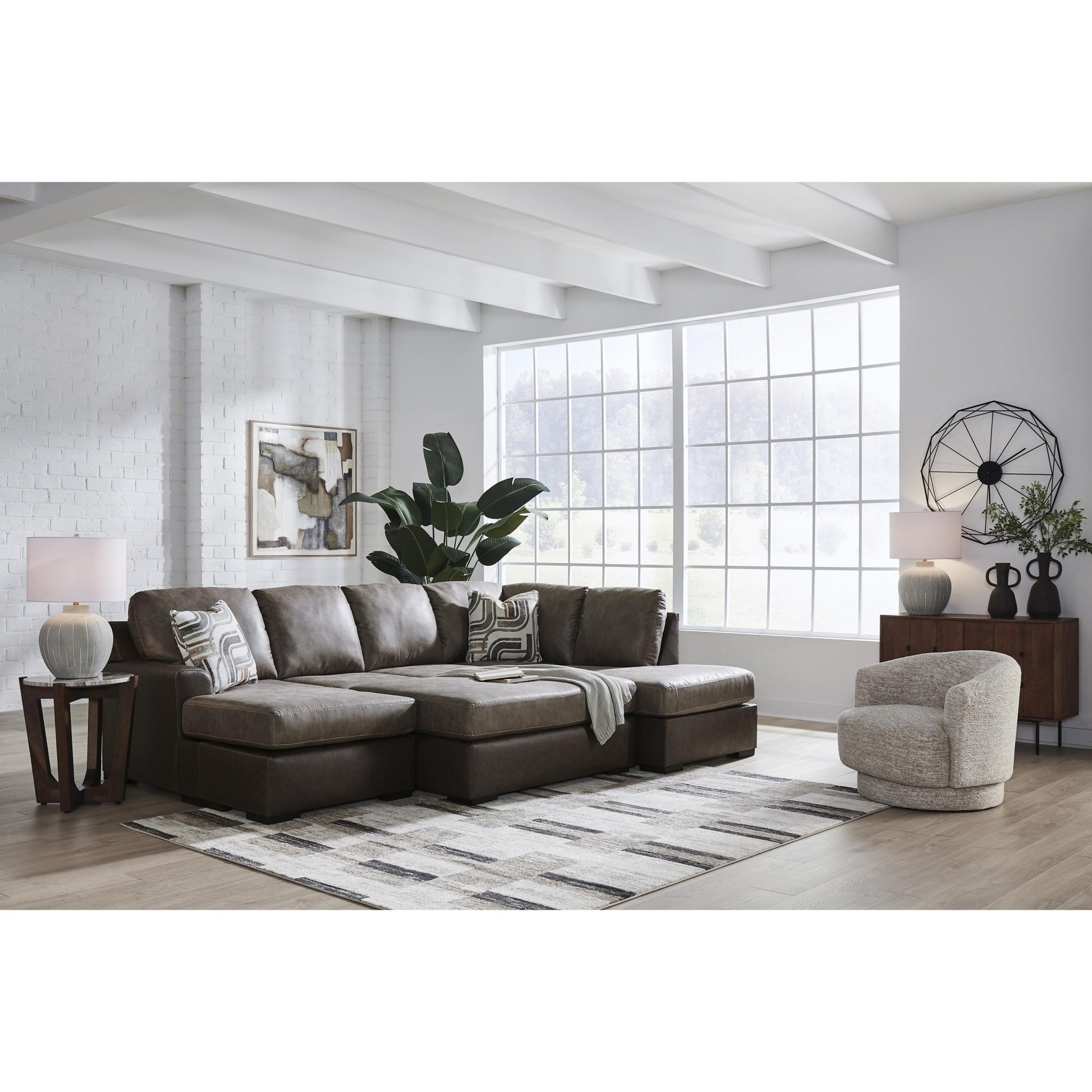 Signature Design by Ashley Castille Way PC62703S5 2 pc Sleeper Sectional with Chaise - American Furniture of Slidell