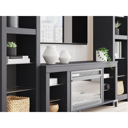 Signature Design by Ashley Cayberry W2721W2 3 pc Entertainment Center with Electric Fireplace - American Furniture of Slidell