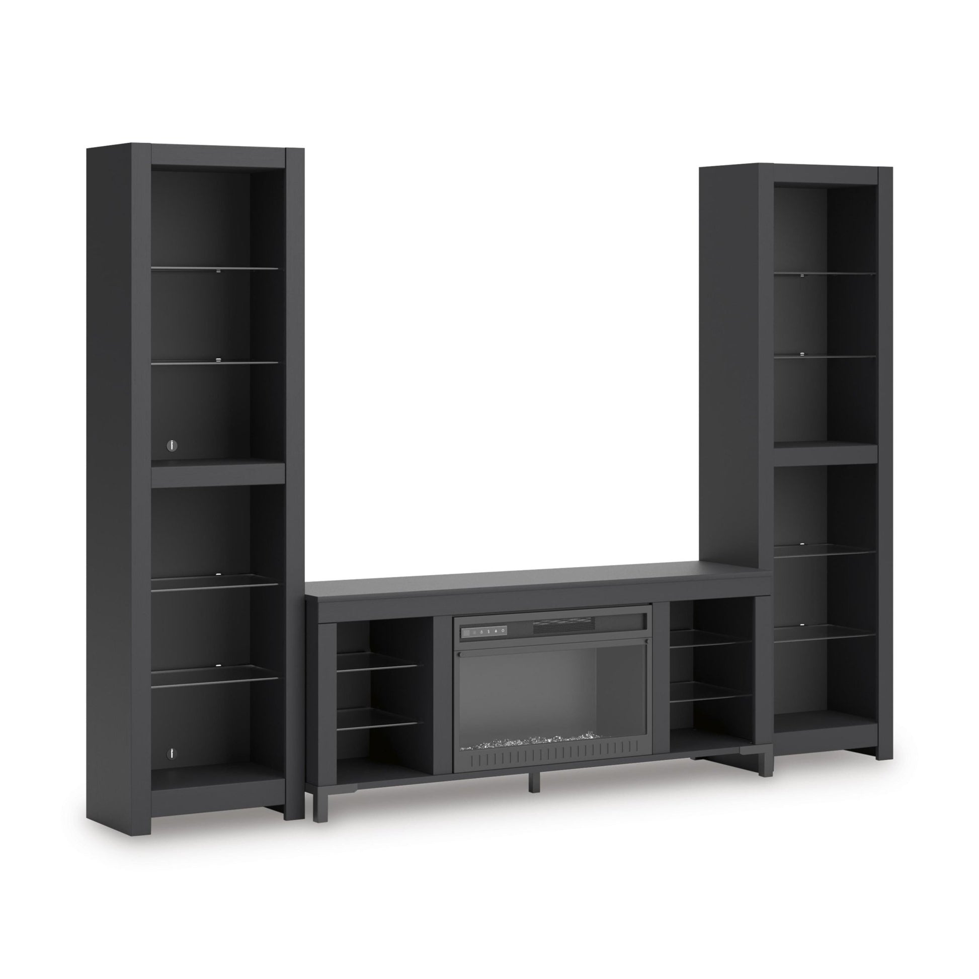 Signature Design by Ashley Cayberry W2721W2 3 pc Entertainment Center with Electric Fireplace - American Furniture of Slidell