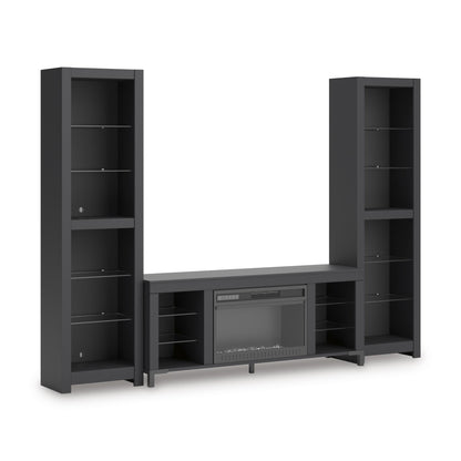 Signature Design by Ashley Cayberry W2721W2 3 pc Entertainment Center with Electric Fireplace - American Furniture of Slidell