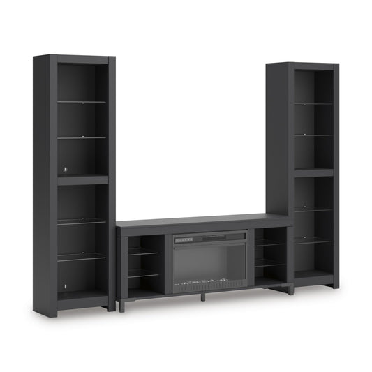 Signature Design by Ashley Cayberry W2721W2 3 pc Entertainment Center with Electric Fireplace - American Furniture of Slidell