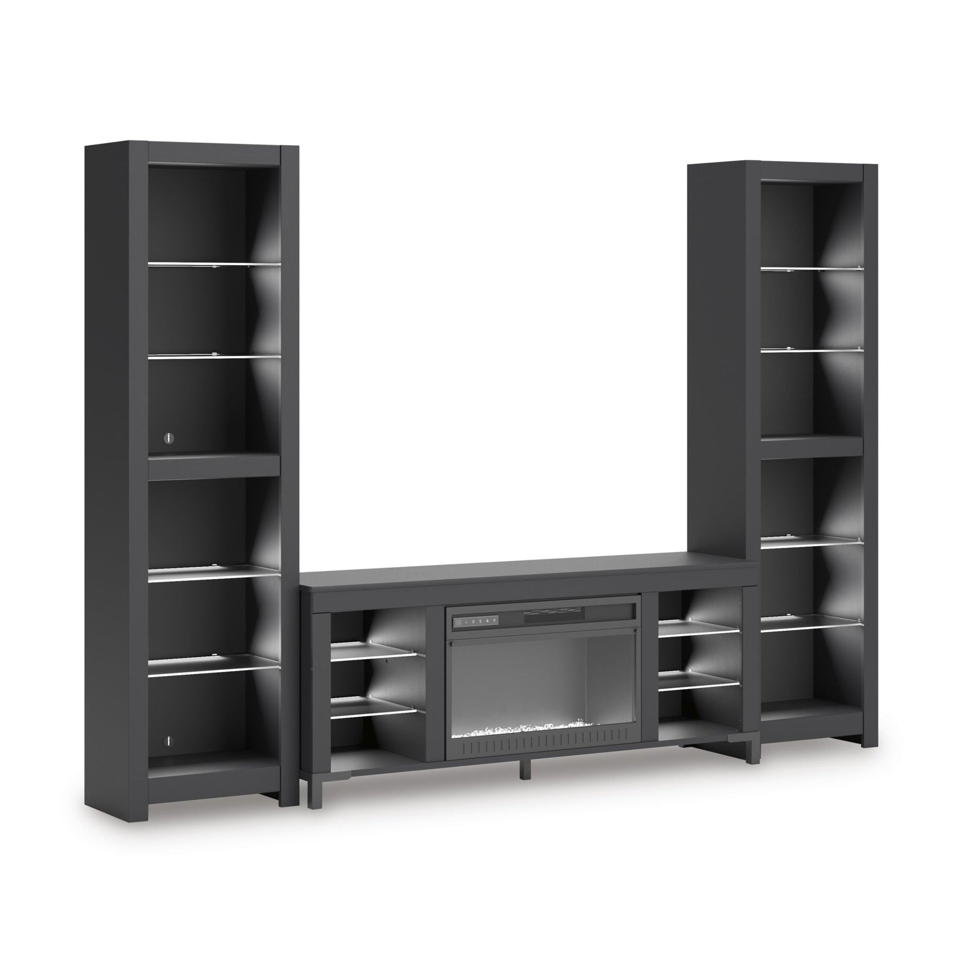 Signature Design by Ashley Cayberry W2721W2 3 pc Entertainment Center with Electric Fireplace - American Furniture of Slidell