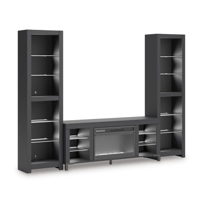 Signature Design by Ashley Cayberry W2721W2 3 pc Entertainment Center with Electric Fireplace - American Furniture of Slidell