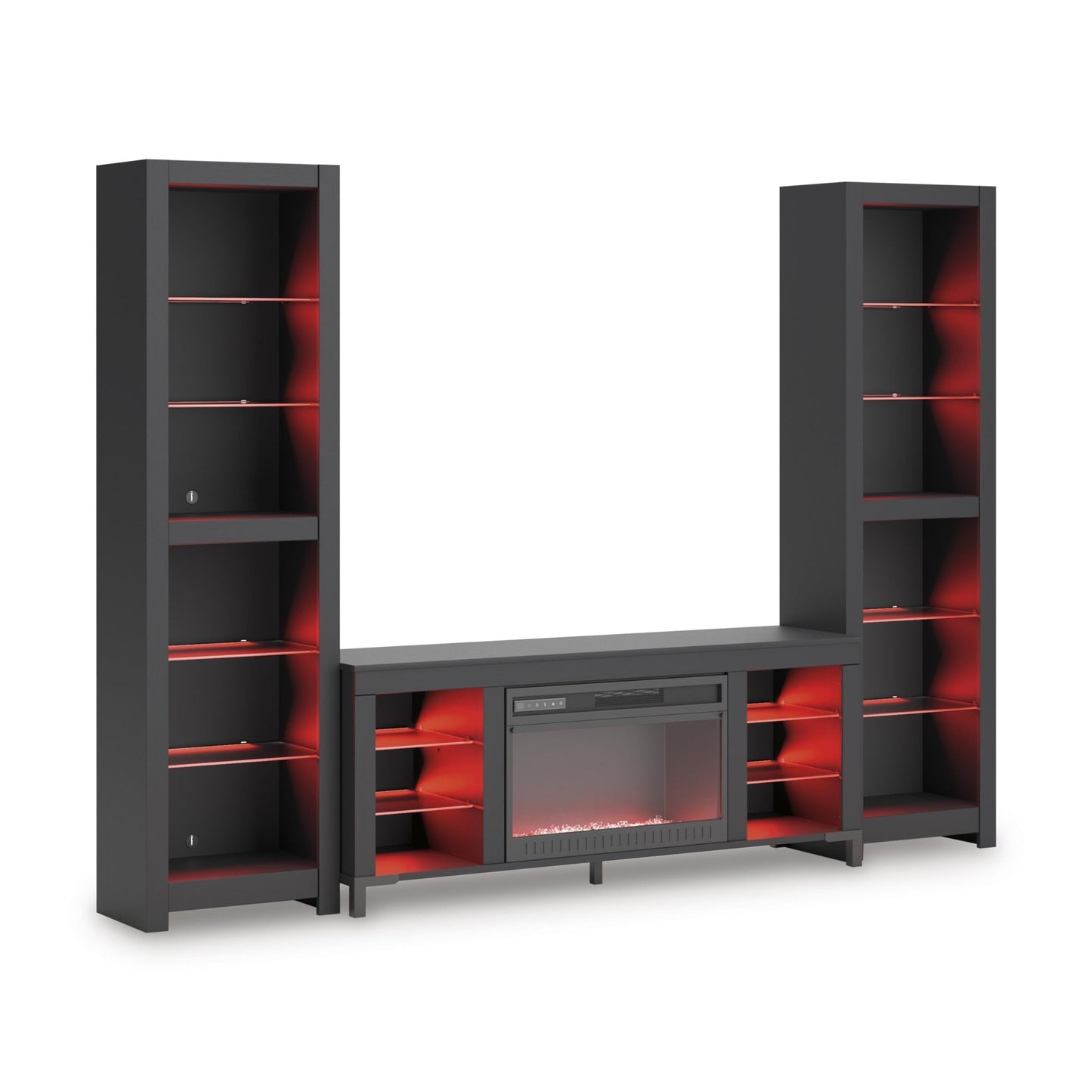 Signature Design by Ashley Cayberry W2721W2 3 pc Entertainment Center with Electric Fireplace - American Furniture of Slidell