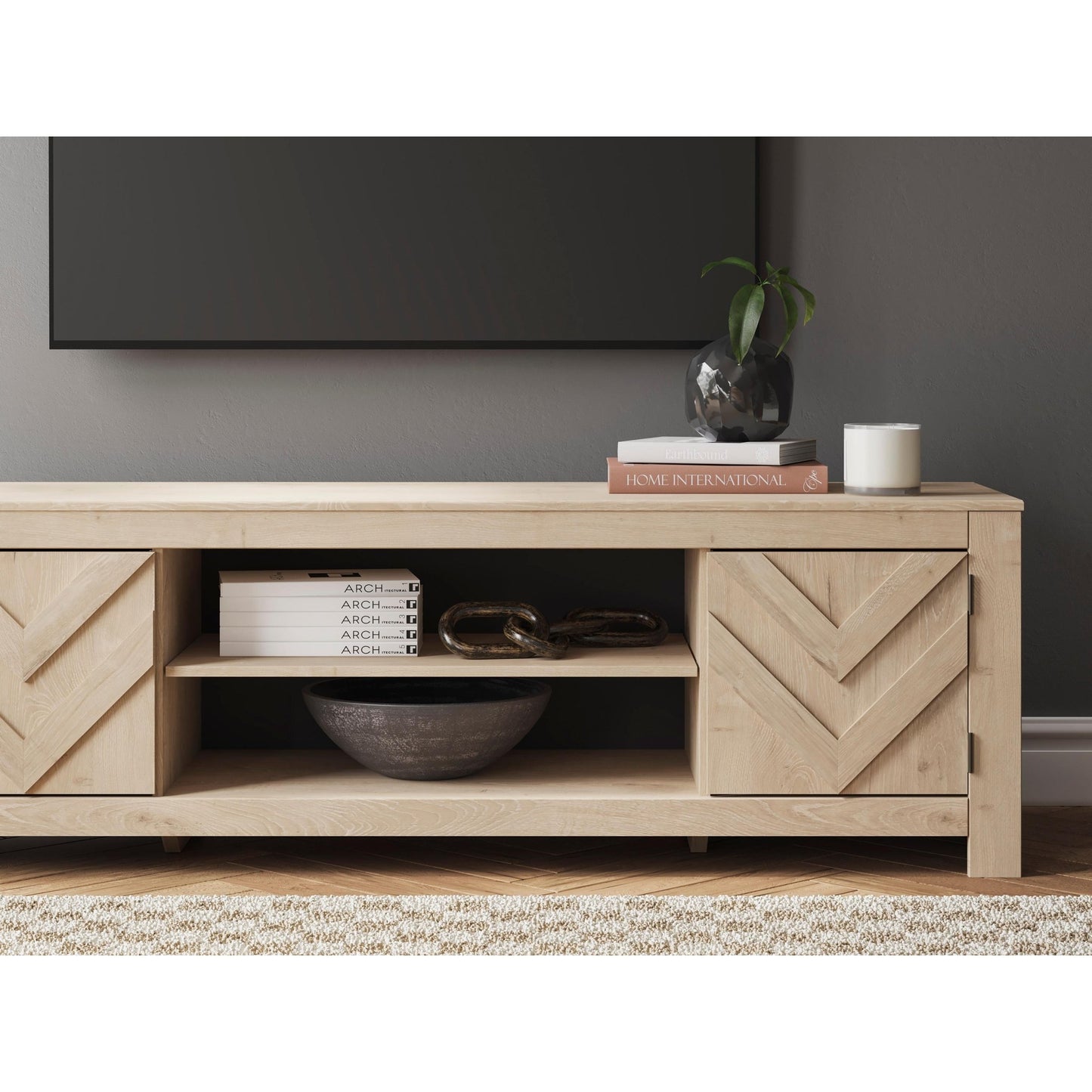 Signature Design by Ashley Cayboni W3787 - 68 LG TV Stand with Fireplace Option - American Furniture of Slidell