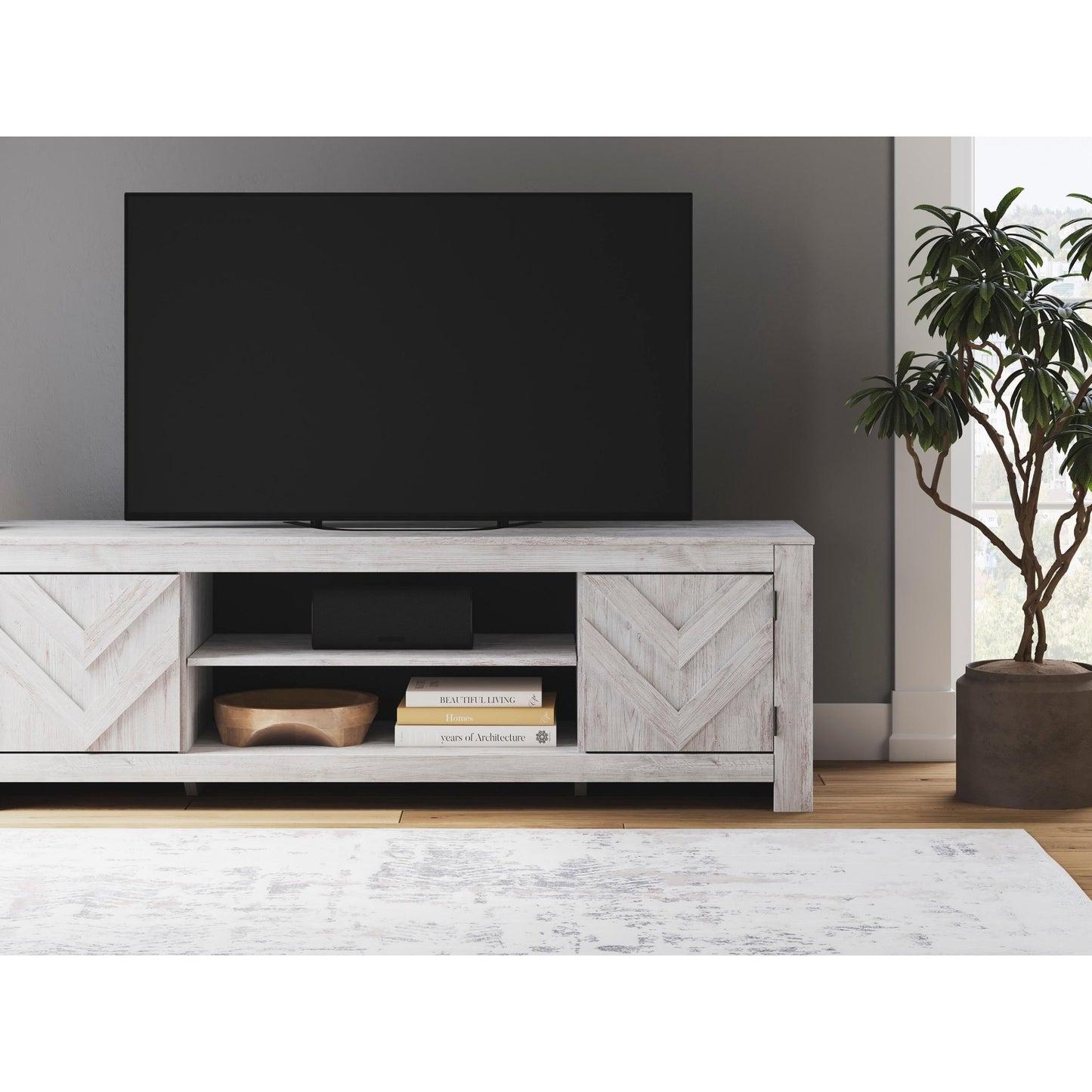 Signature Design by Ashley Cayboni W3788 - 68 LG TV Stand with Fireplace Option - American Furniture of Slidell
