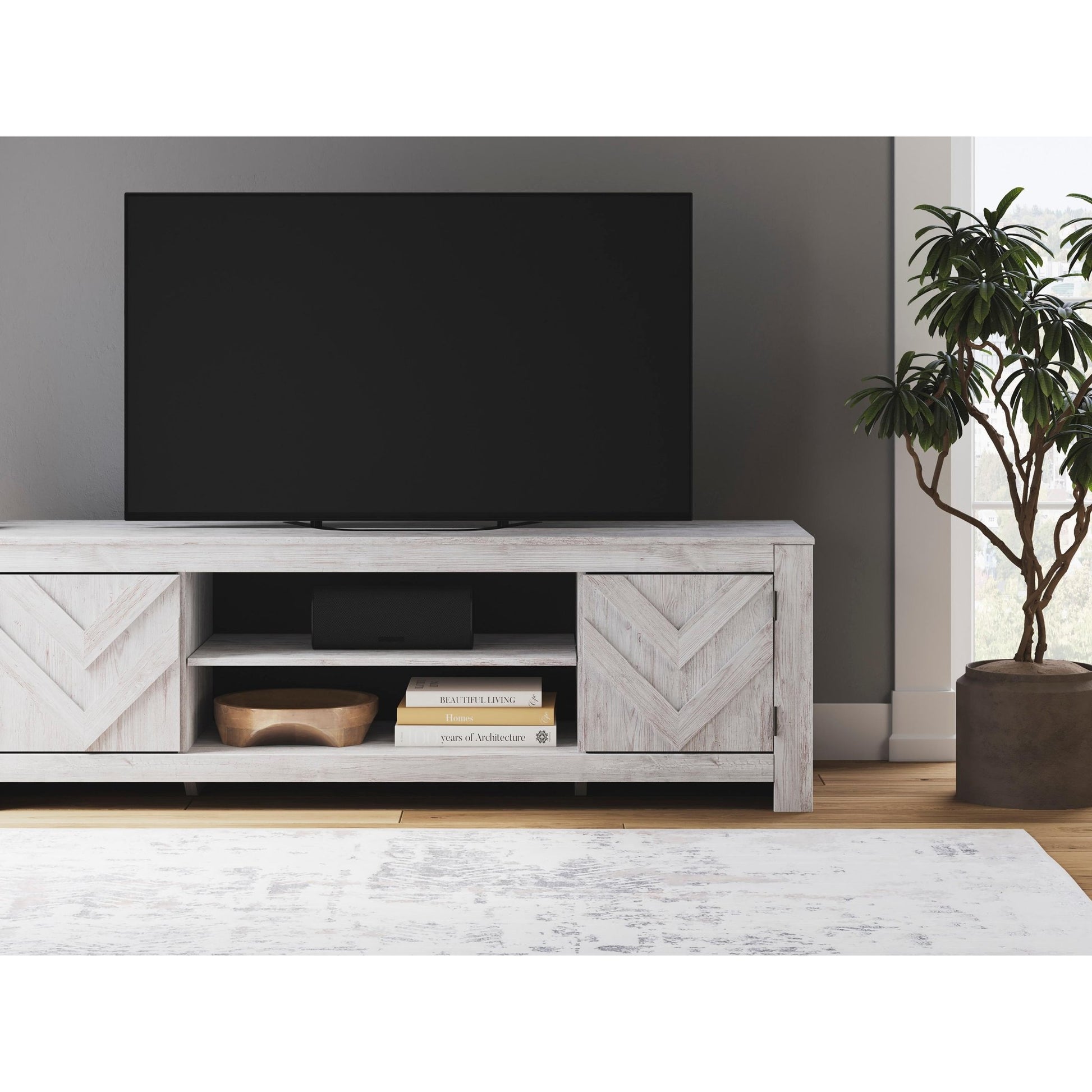 Signature Design by Ashley Cayboni W3788 - 68 LG TV Stand with Fireplace Option - American Furniture of Slidell