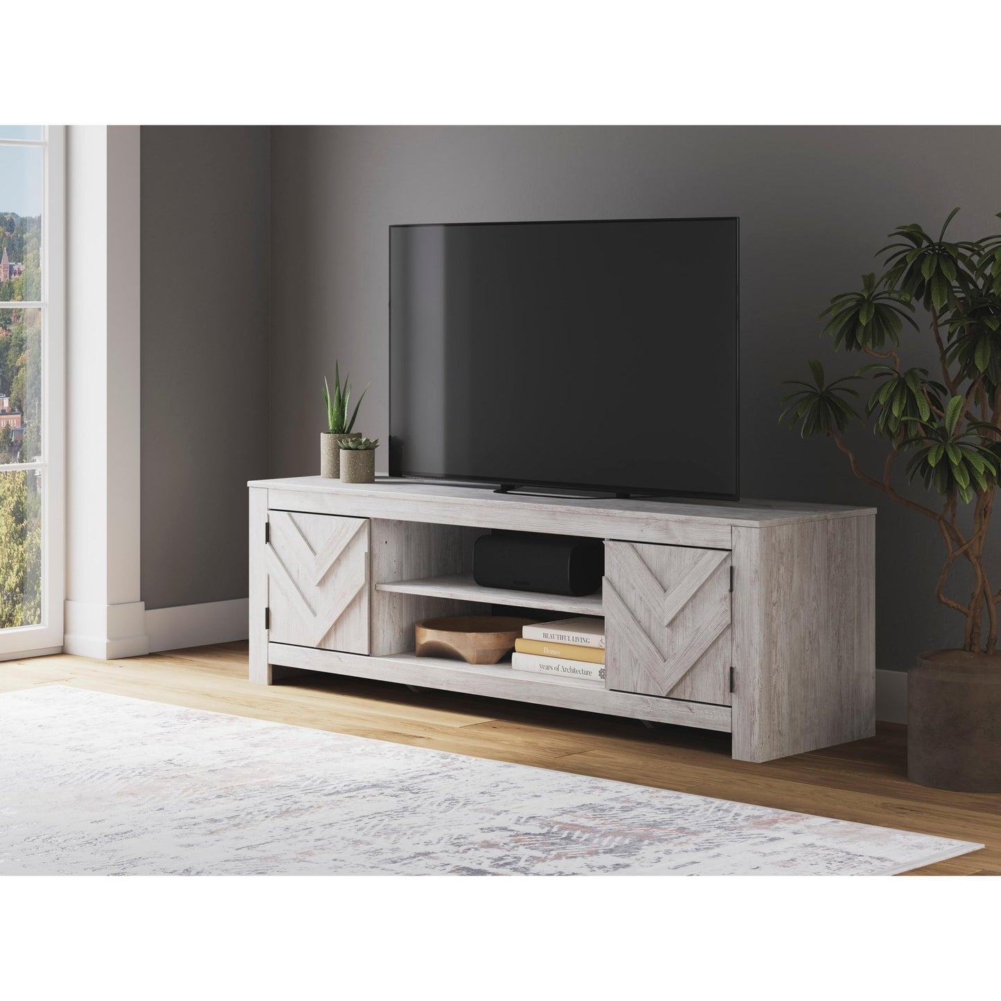 Signature Design by Ashley Cayboni W3788 - 68 LG TV Stand with Fireplace Option - American Furniture of Slidell