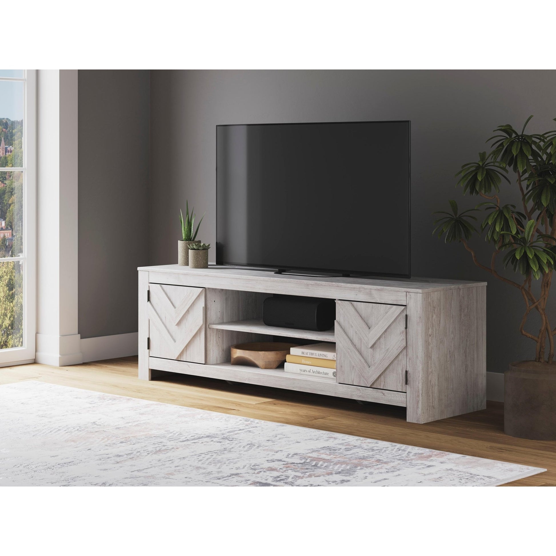 Signature Design by Ashley Cayboni W3788 - 68 LG TV Stand with Fireplace Option - American Furniture of Slidell