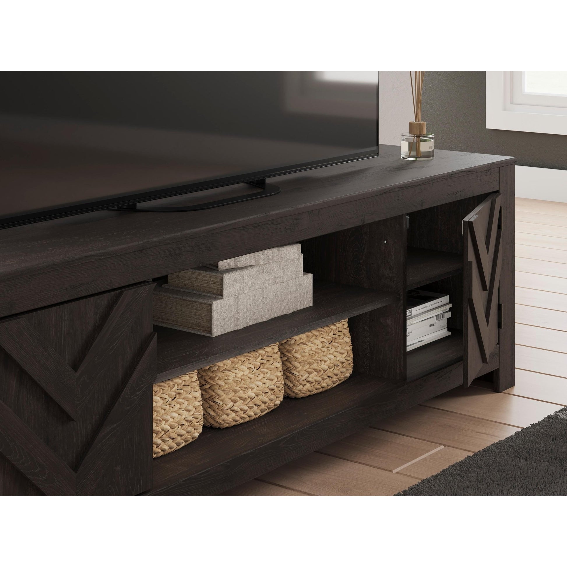 Signature Design by Ashley Cayboni W3789 - 68 LG TV Stand with Fireplace Option - American Furniture of Slidell