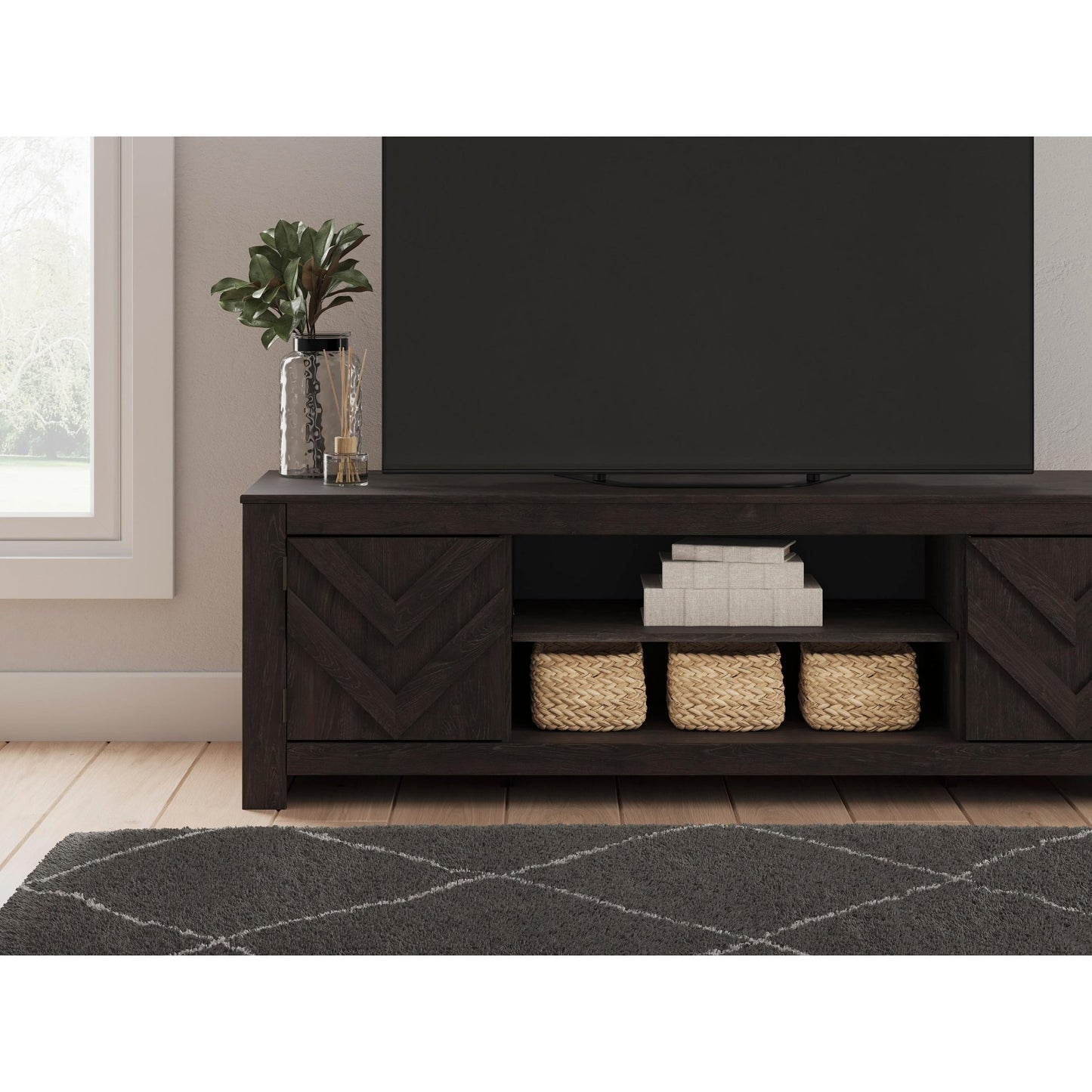 Signature Design by Ashley Cayboni W3789 - 68 LG TV Stand with Fireplace Option - American Furniture of Slidell
