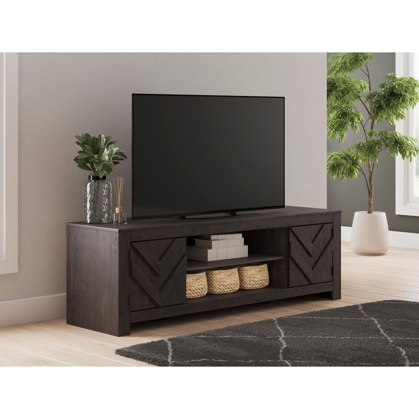 Signature Design by Ashley Cayboni W3789 - 68 LG TV Stand with Fireplace Option - American Furniture of Slidell