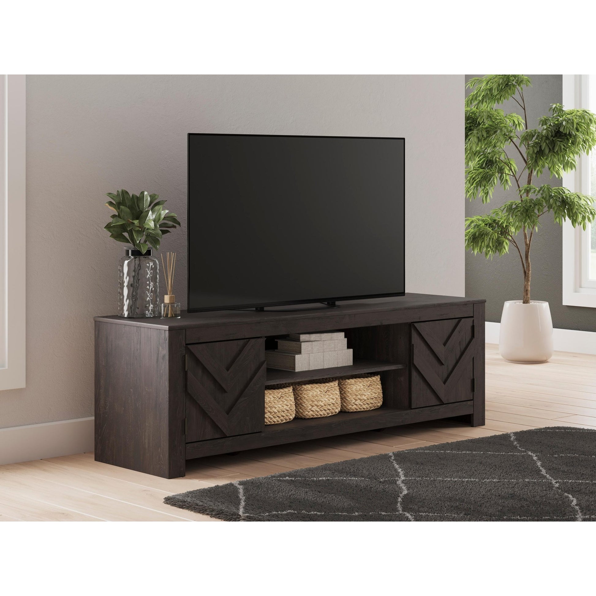 Signature Design by Ashley Cayboni W3789 - 68 LG TV Stand with Fireplace Option - American Furniture of Slidell