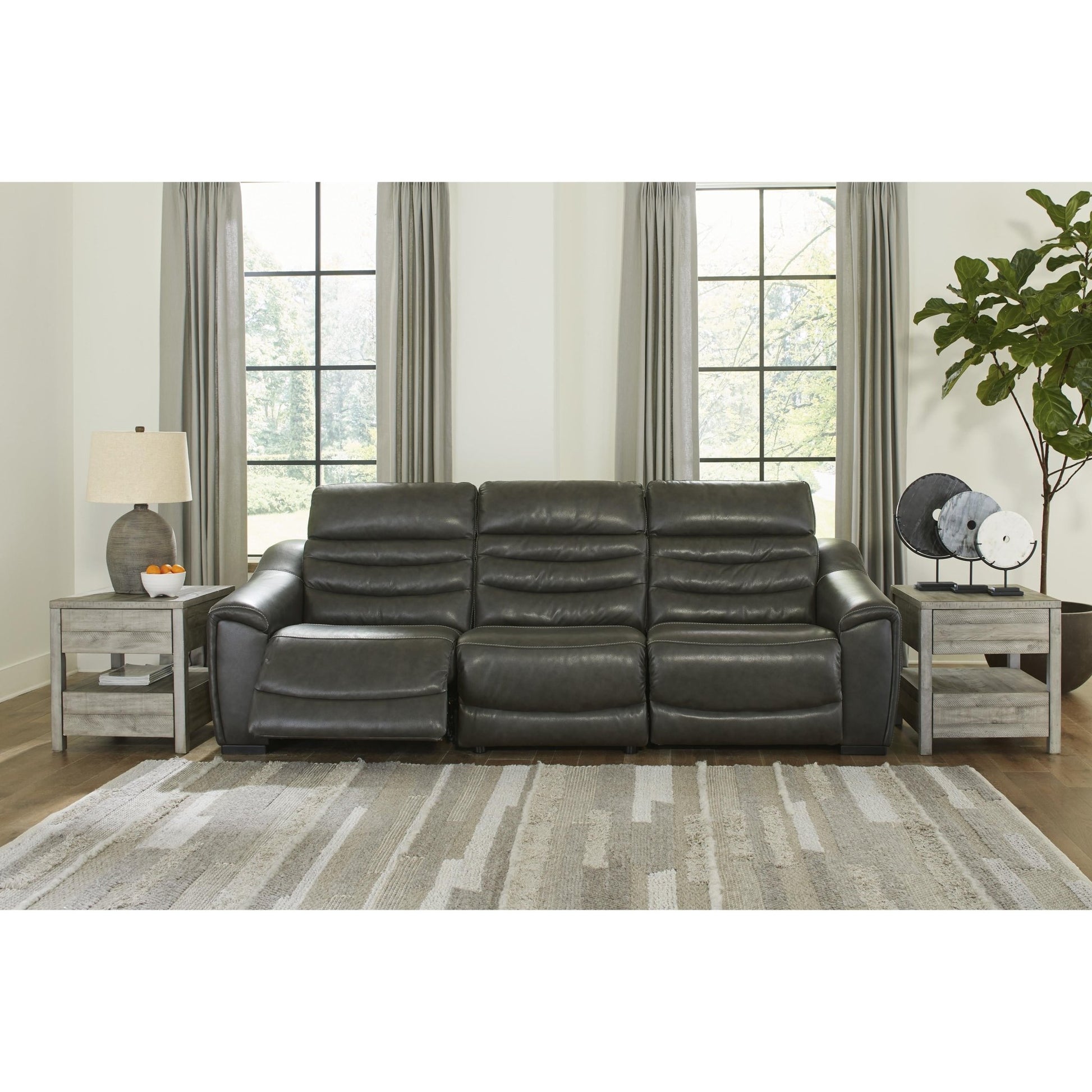 Signature Design by Ashley Center Line U63404S5 3 pc Power Reclining Sectional - American Furniture of Slidell