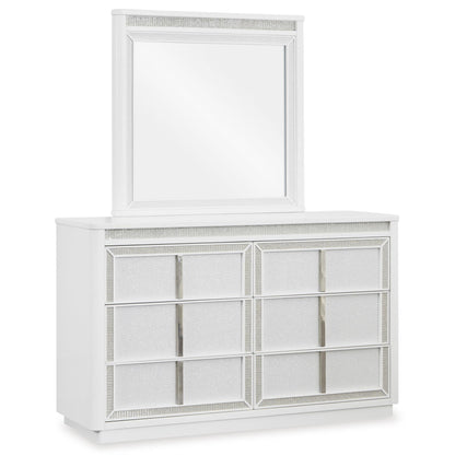 Signature Design by Ashley Chalanna B822B1 Dresser and Mirror - American Furniture of Slidell