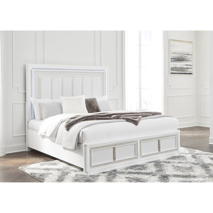 Signature Design by Ashley Chalanna B822B2 Queen Upholstered Storage Bed - American Furniture of Slidell