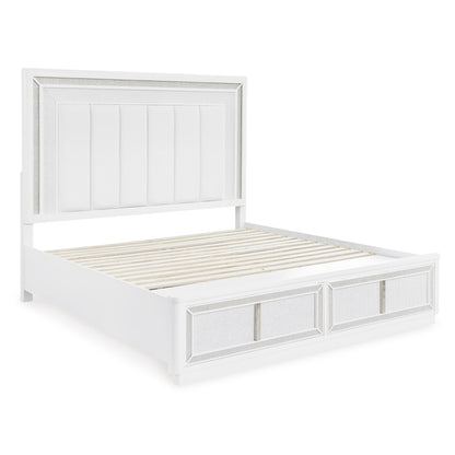 Signature Design by Ashley Chalanna B822B2 Queen Upholstered Storage Bed - American Furniture of Slidell