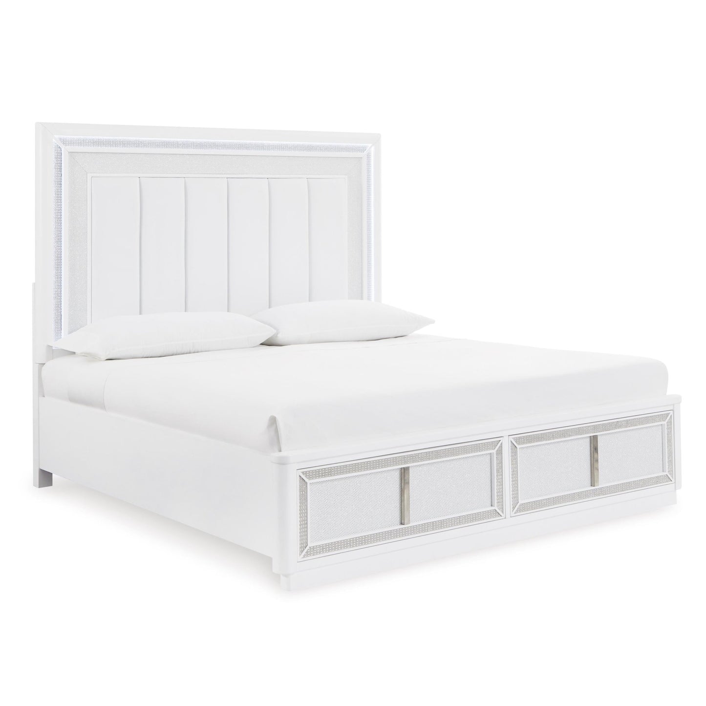 Signature Design by Ashley Chalanna B822B2 Queen Upholstered Storage Bed - American Furniture of Slidell