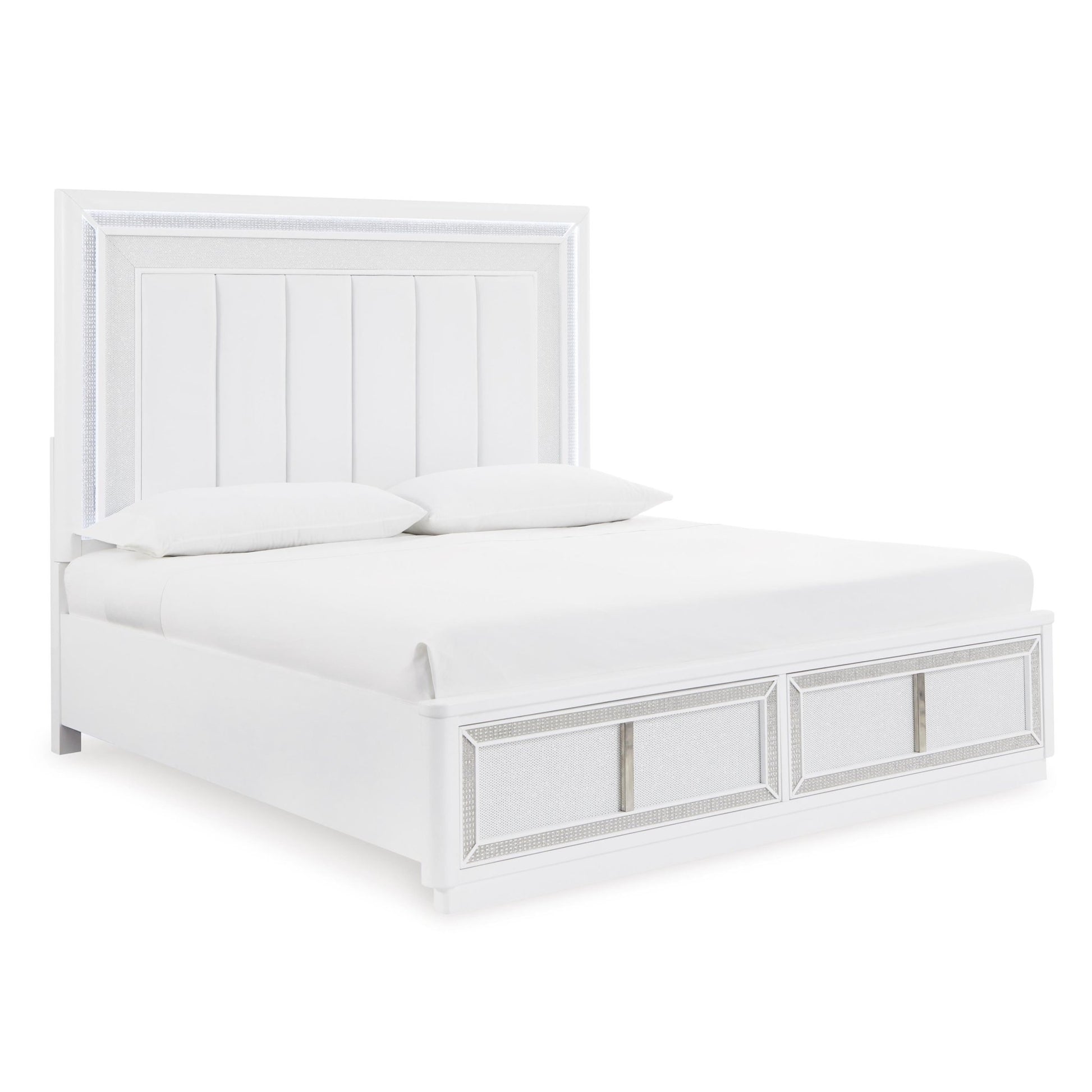 Signature Design by Ashley Chalanna B822B2 Queen Upholstered Storage Bed - American Furniture of Slidell