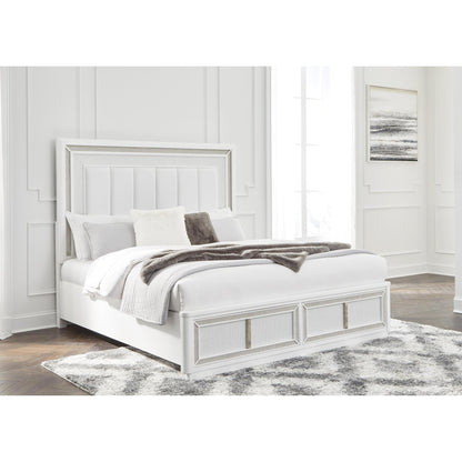 Signature Design by Ashley Chalanna B822B2 Queen Upholstered Storage Bed - American Furniture of Slidell