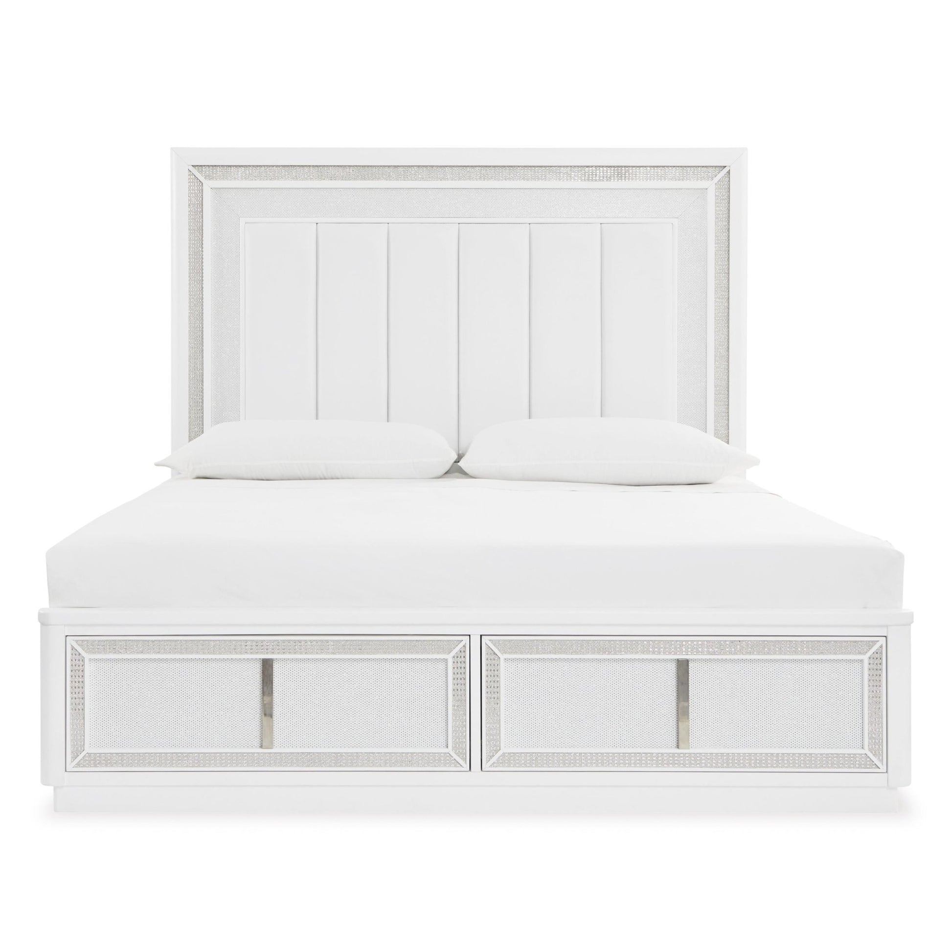 Signature Design by Ashley Chalanna B822B2 Queen Upholstered Storage Bed - American Furniture of Slidell