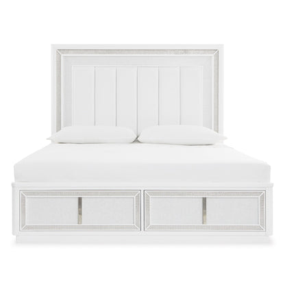 Signature Design by Ashley Chalanna B822B2 Queen Upholstered Storage Bed - American Furniture of Slidell