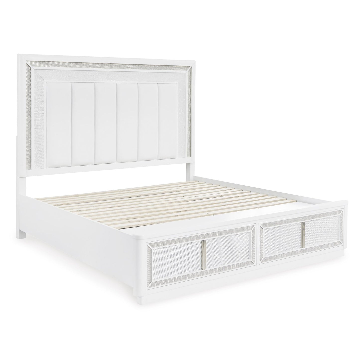Signature Design by Ashley Chalanna B822B4 King Upholstered Storage Bed - American Furniture of Slidell