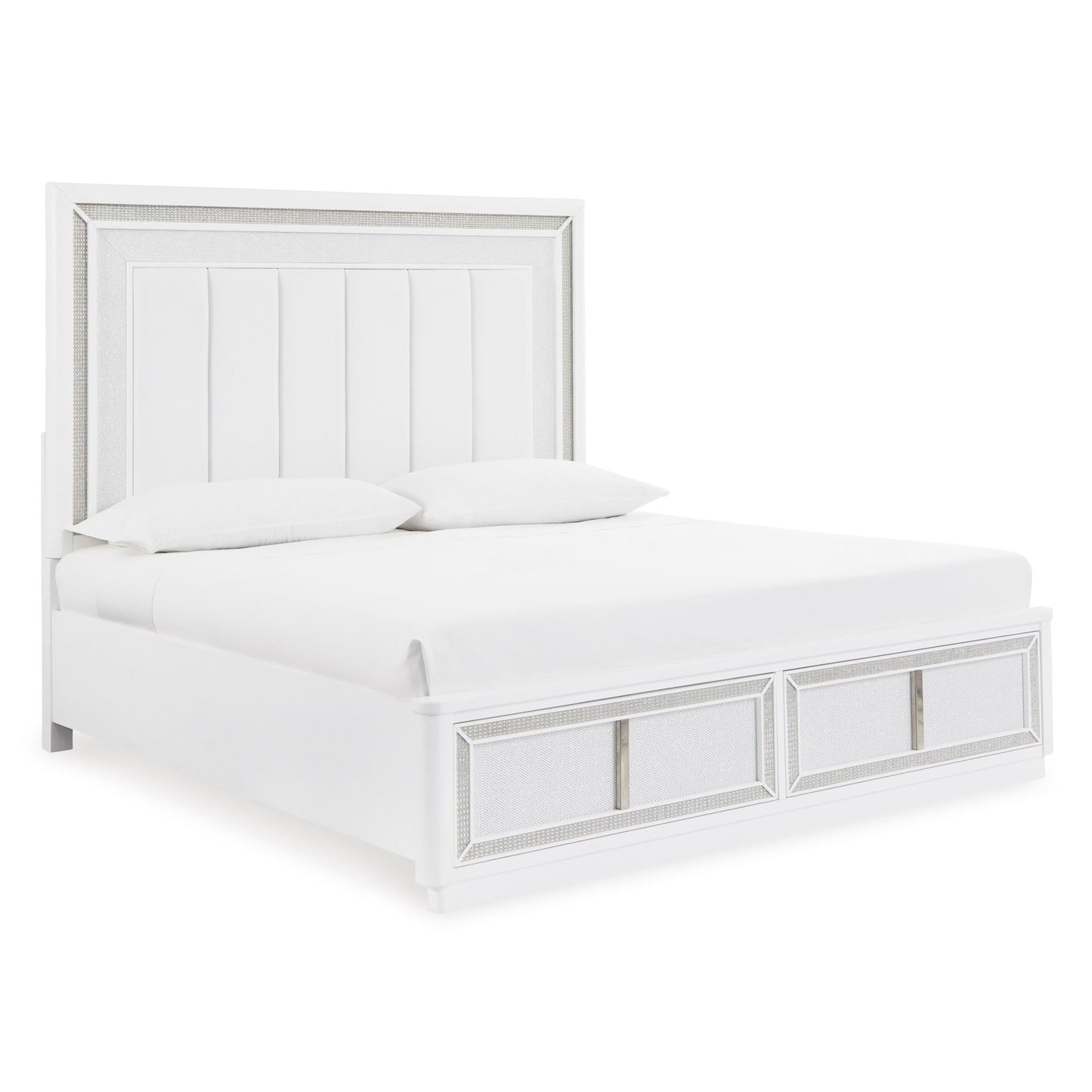 Signature Design by Ashley Chalanna B822B4 King Upholstered Storage Bed - American Furniture of Slidell