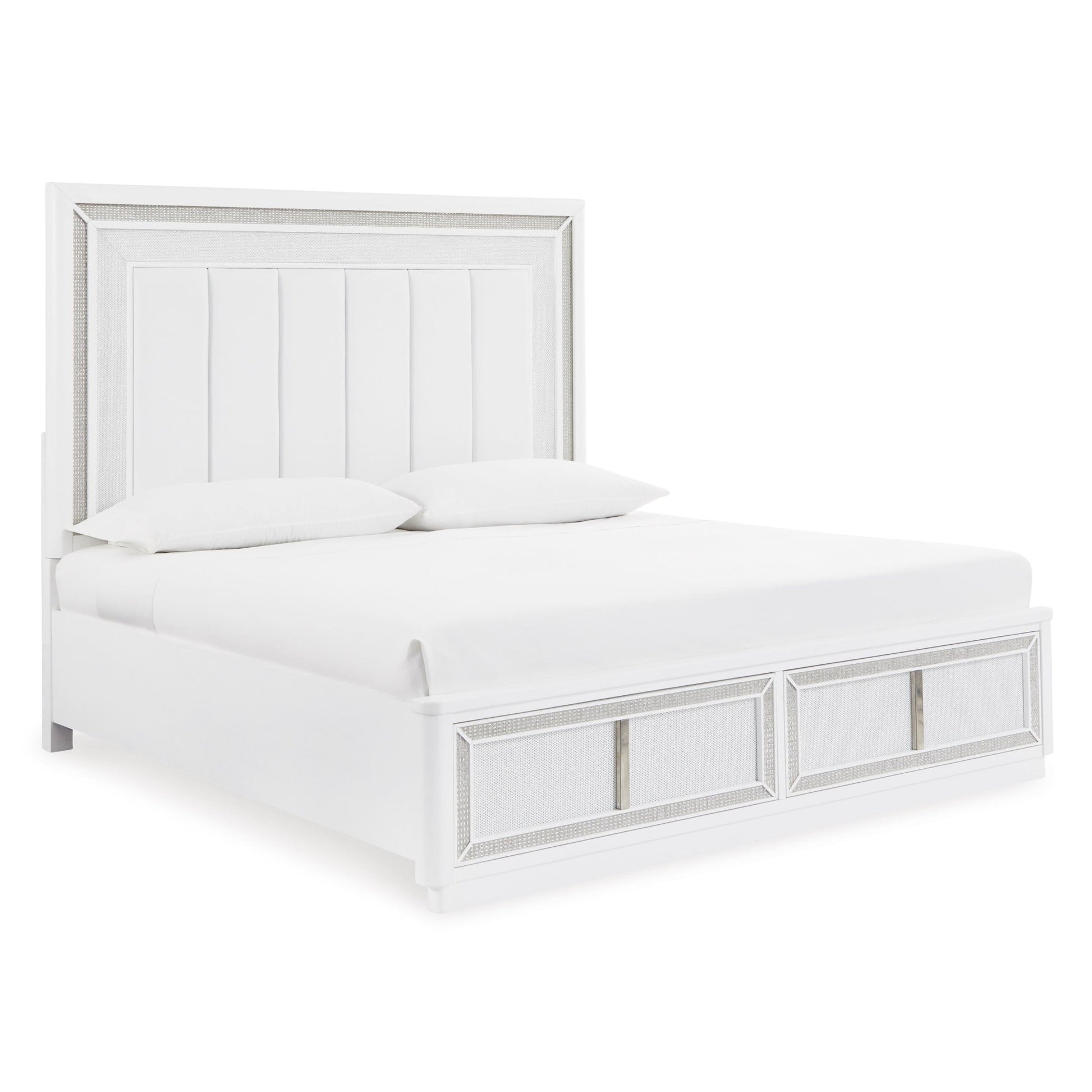 Signature Design by Ashley Chalanna B822B4 King Upholstered Storage Bed - American Furniture of Slidell
