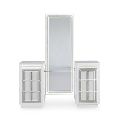 Signature Design by Ashley Chalanna B822B7 Vanity with Mirror - American Furniture of Slidell