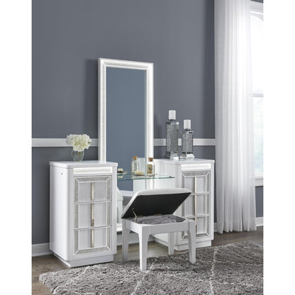 Signature Design by Ashley Chalanna B822B7 Vanity with Mirror - American Furniture of Slidell