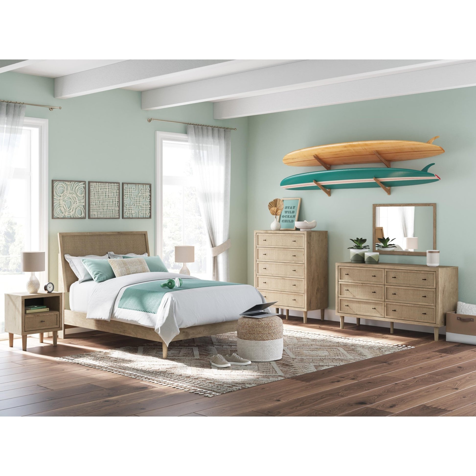 Signature Design by Ashley Cielden B1199B6 Full Panel Bed - American Furniture of Slidell