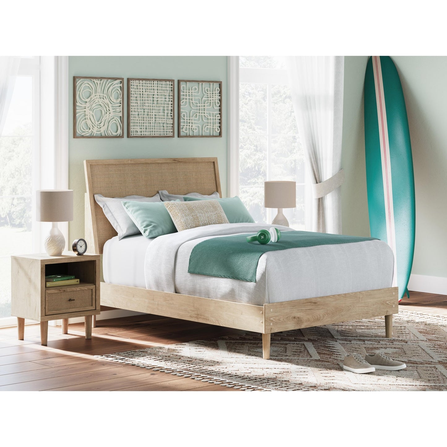 Signature Design by Ashley Cielden B1199B6 Full Panel Bed - American Furniture of Slidell