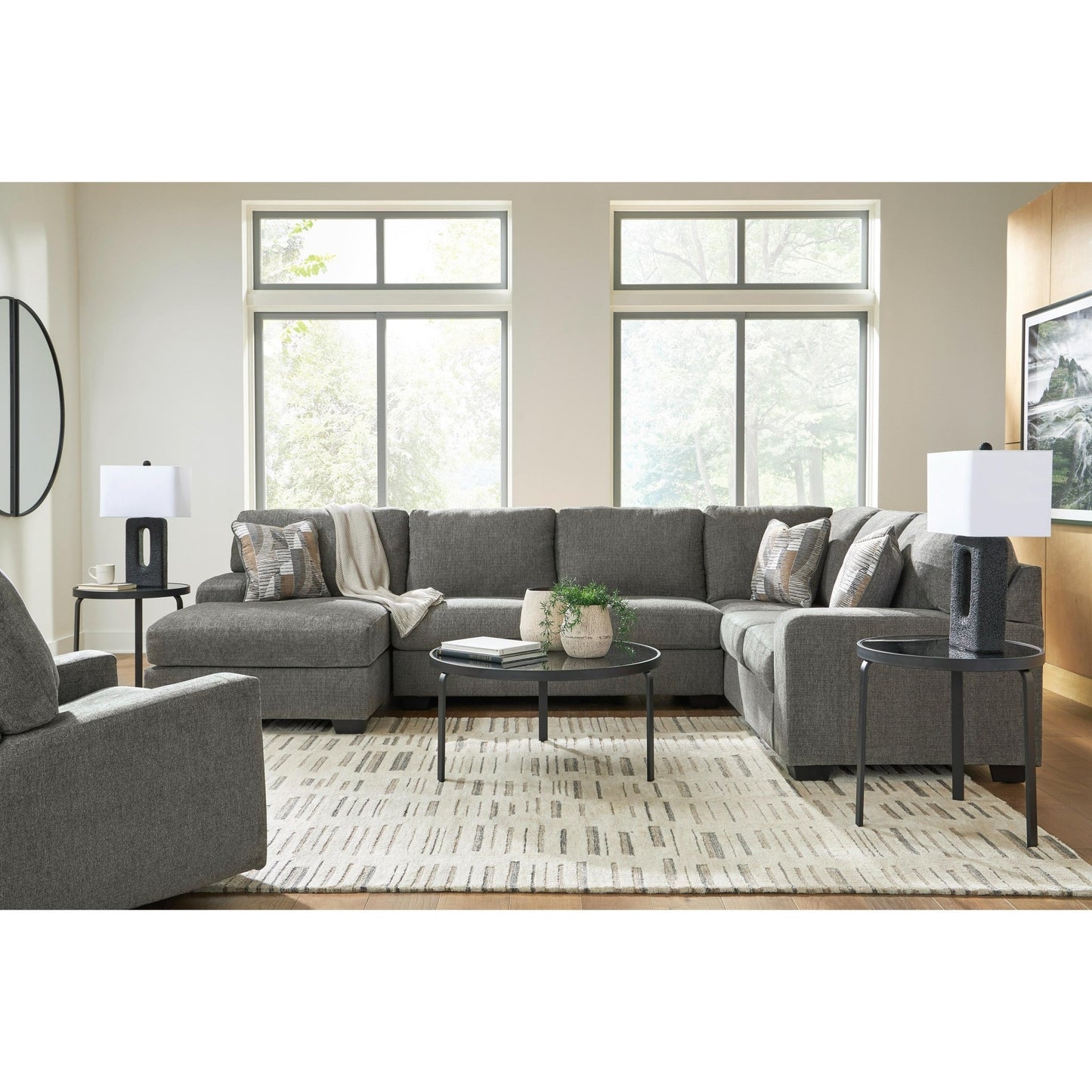 Signature Design by Ashley Clarington PC48405S1 3 pc Sectional with Chaise - American Furniture of Slidell
