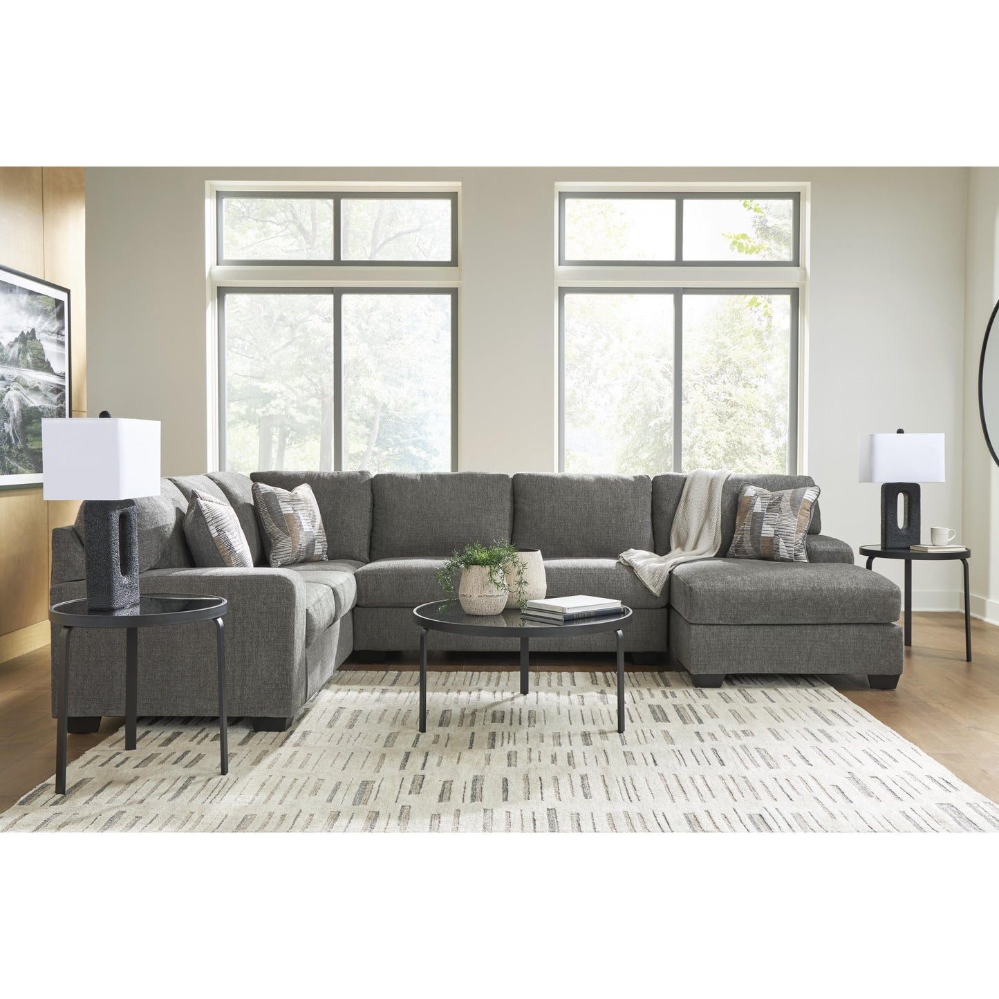 Signature Design by Ashley Clarington PC48405S2 3 pc Sectional with Chaise - American Furniture of Slidell