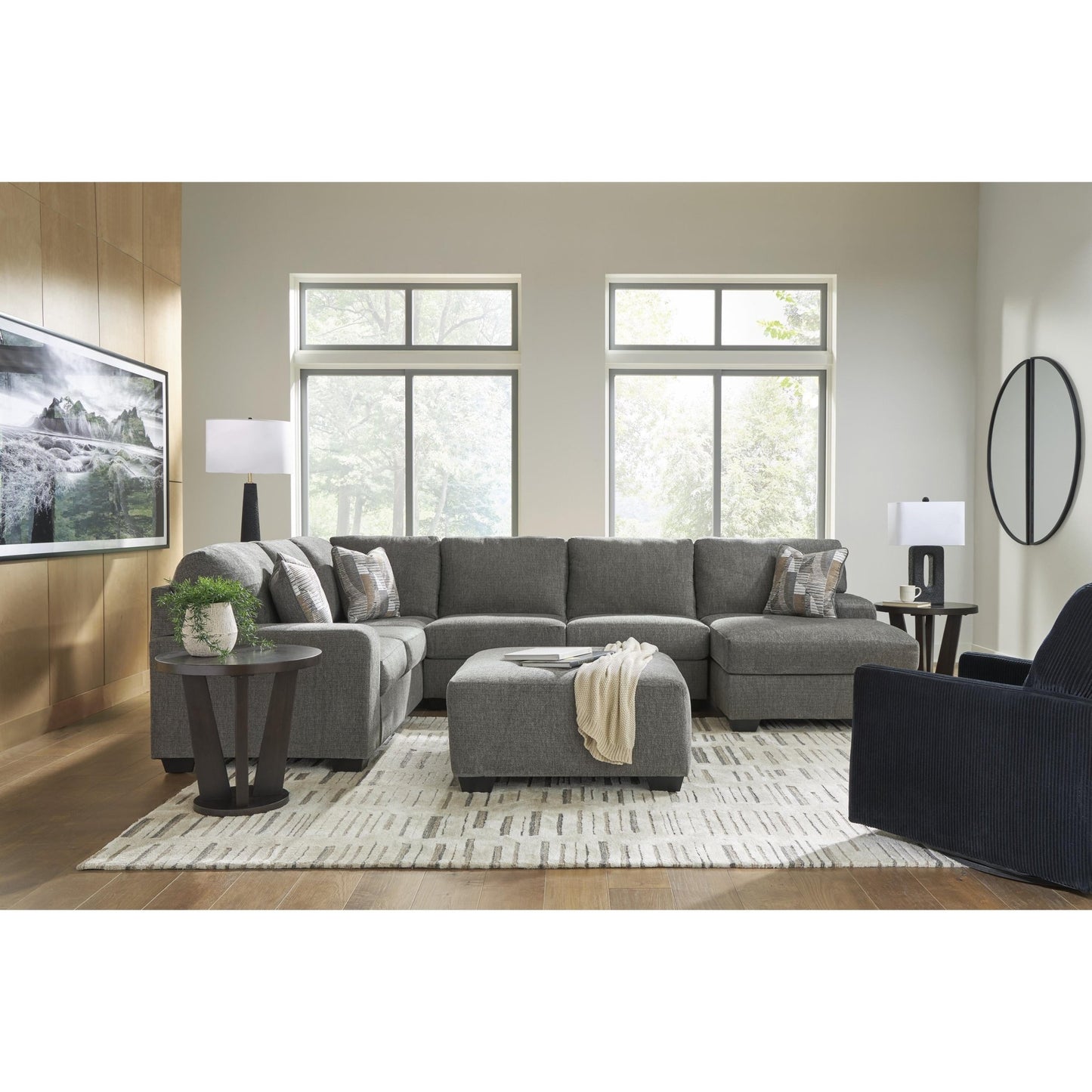 Signature Design by Ashley Clarington PC48405S2 3 pc Sectional with Chaise - American Furniture of Slidell