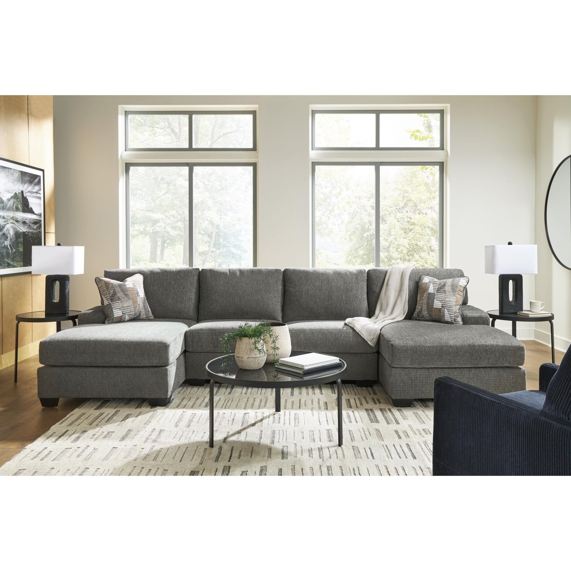 Signature Design by Ashley Clarington PC48405S3 3 pc Sectional with Double Chaise - American Furniture of Slidell