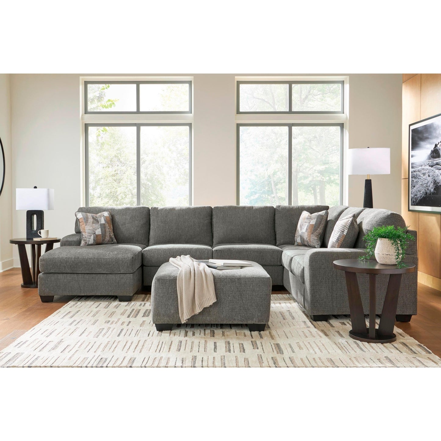 Signature Design by Ashley Clarington PC48405S5 3 pc Sleeper Sectional with Chaise - American Furniture of Slidell
