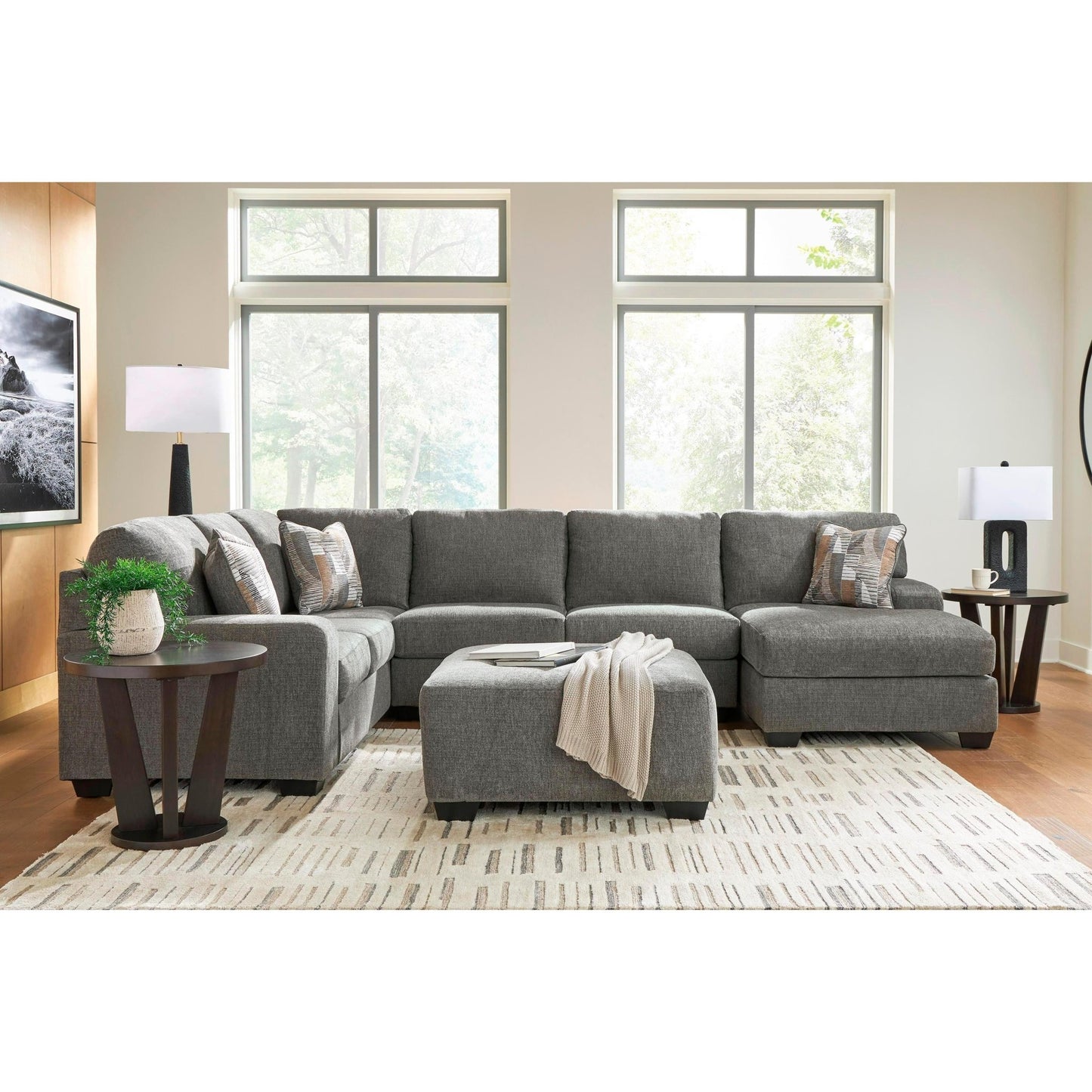 Signature Design by Ashley Clarington PC48405S6 3 pc Sleeper Sectional with Chaise - American Furniture of Slidell
